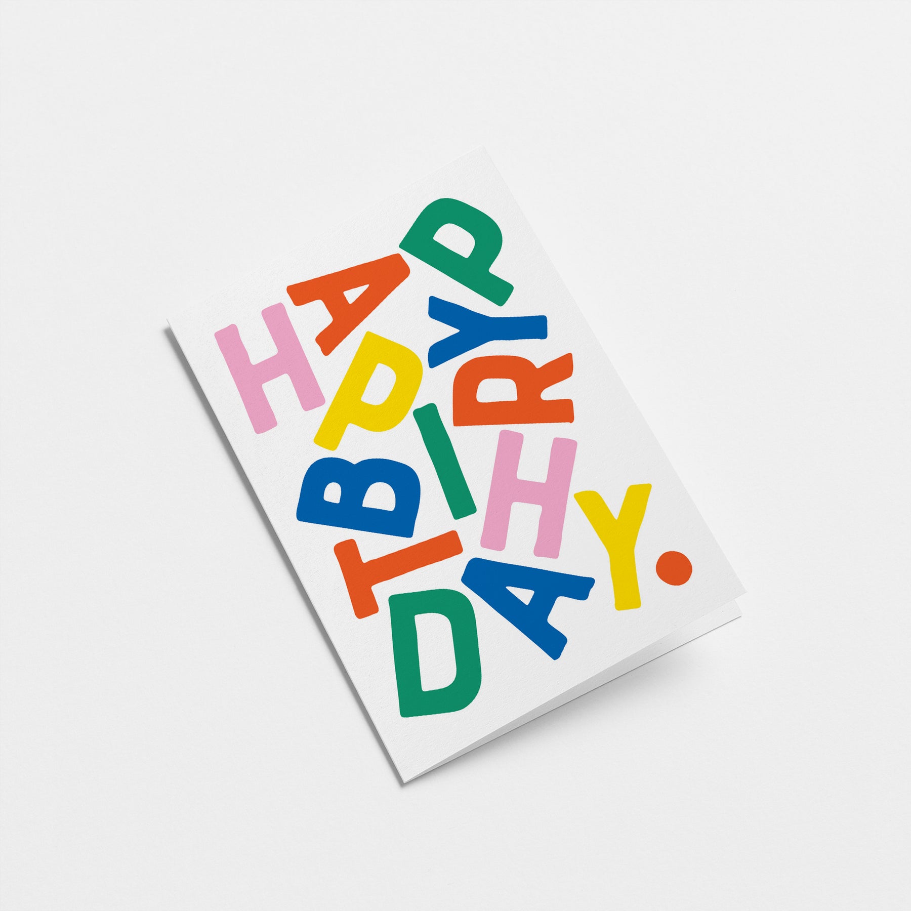 Happy Birthday Typography Card