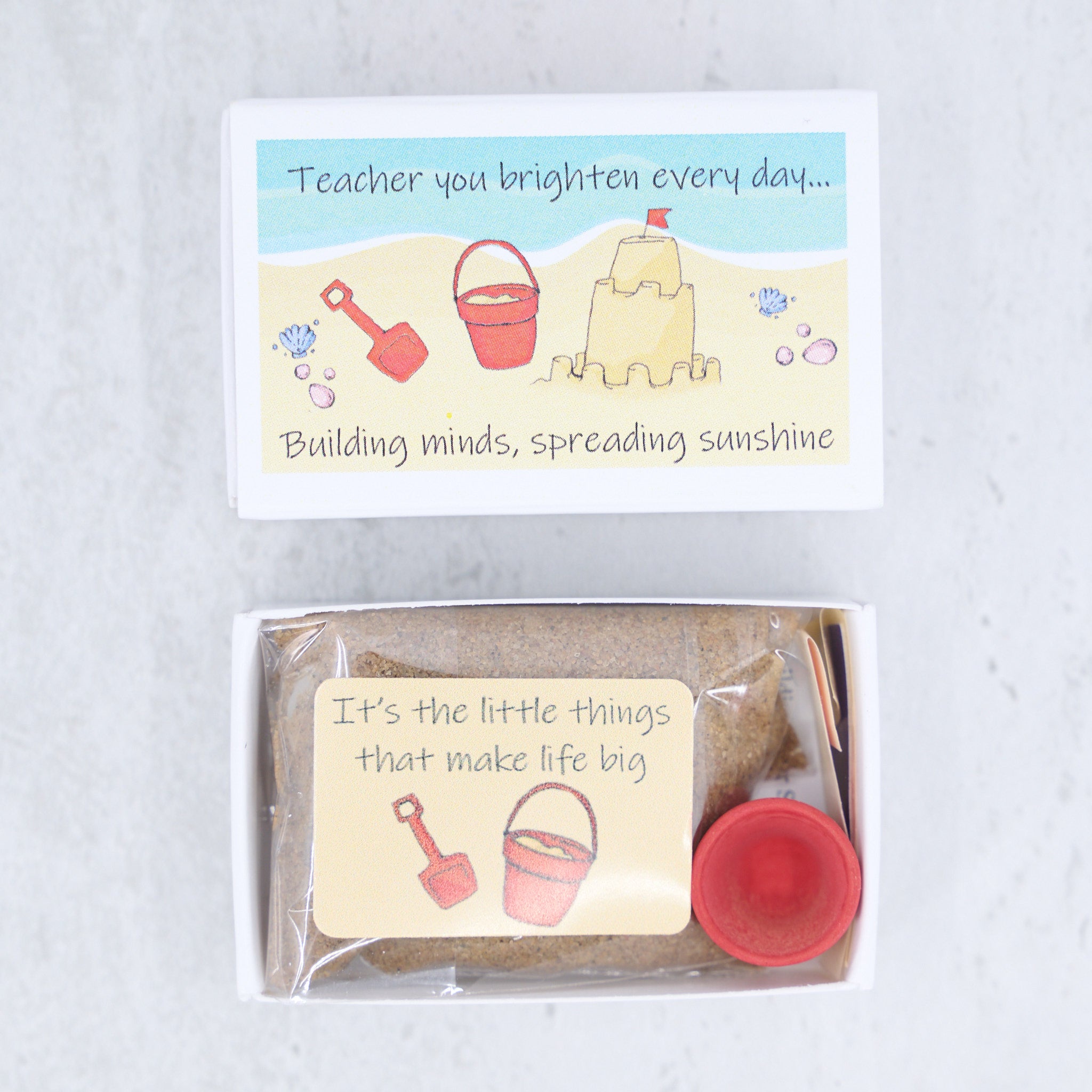 Thank You Teacher Sand Kit Gift In A Matchbox