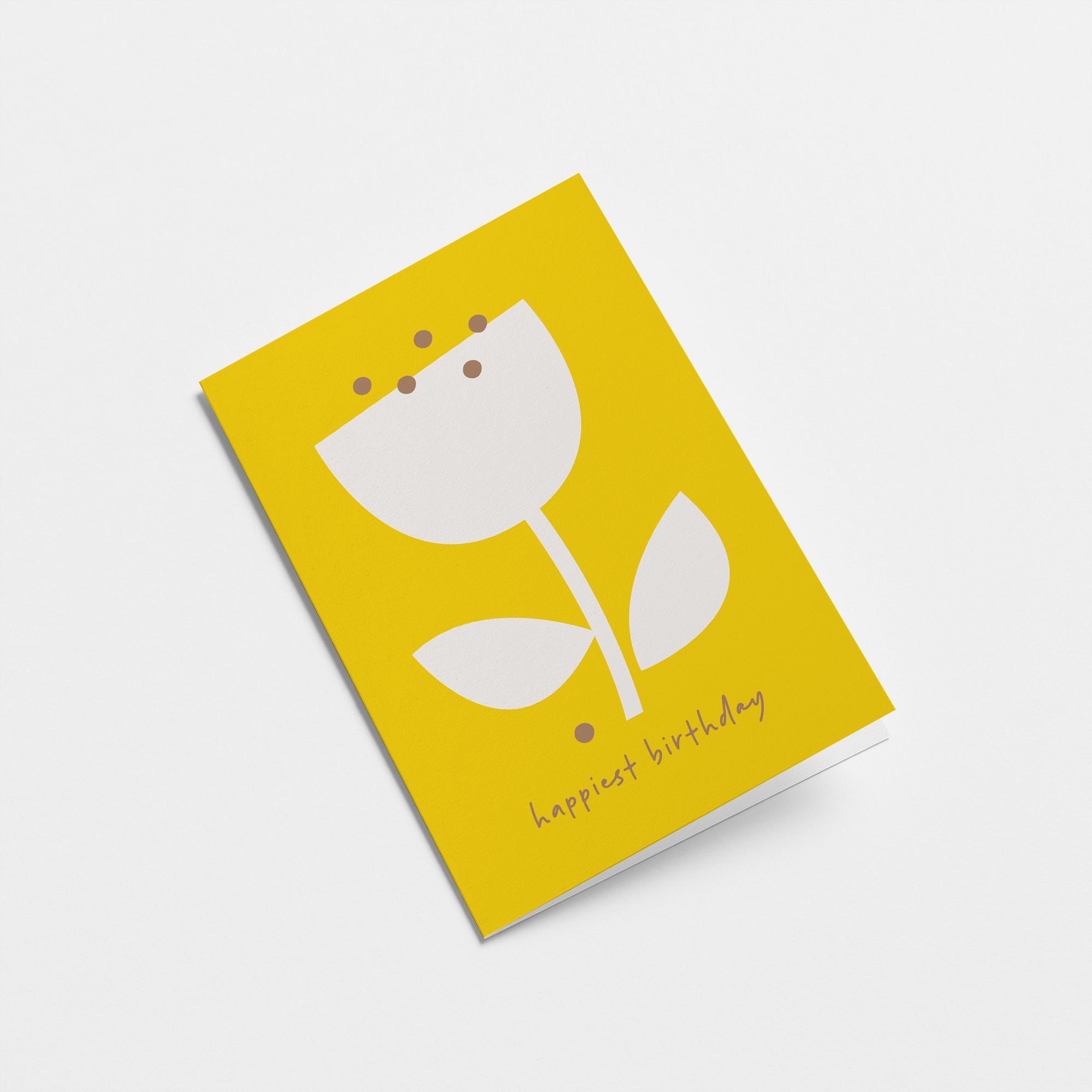 Happiest Birthday Flower Card