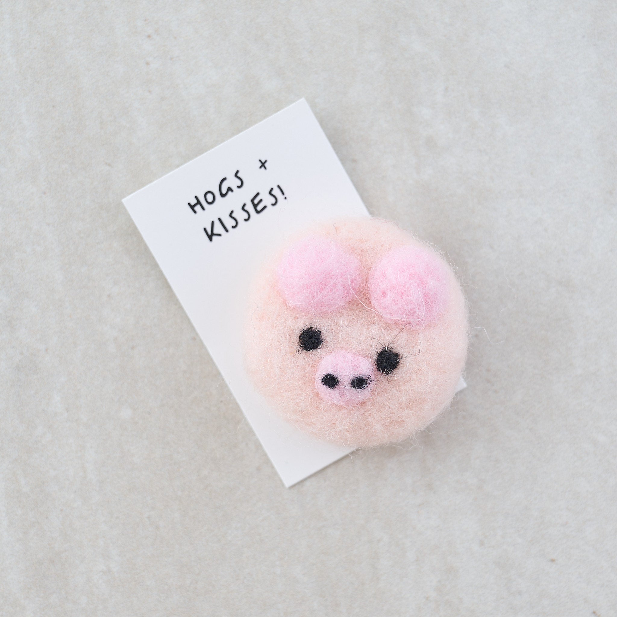 Happy Piggin' Birthday Wool Felt Pig In A Matchbox