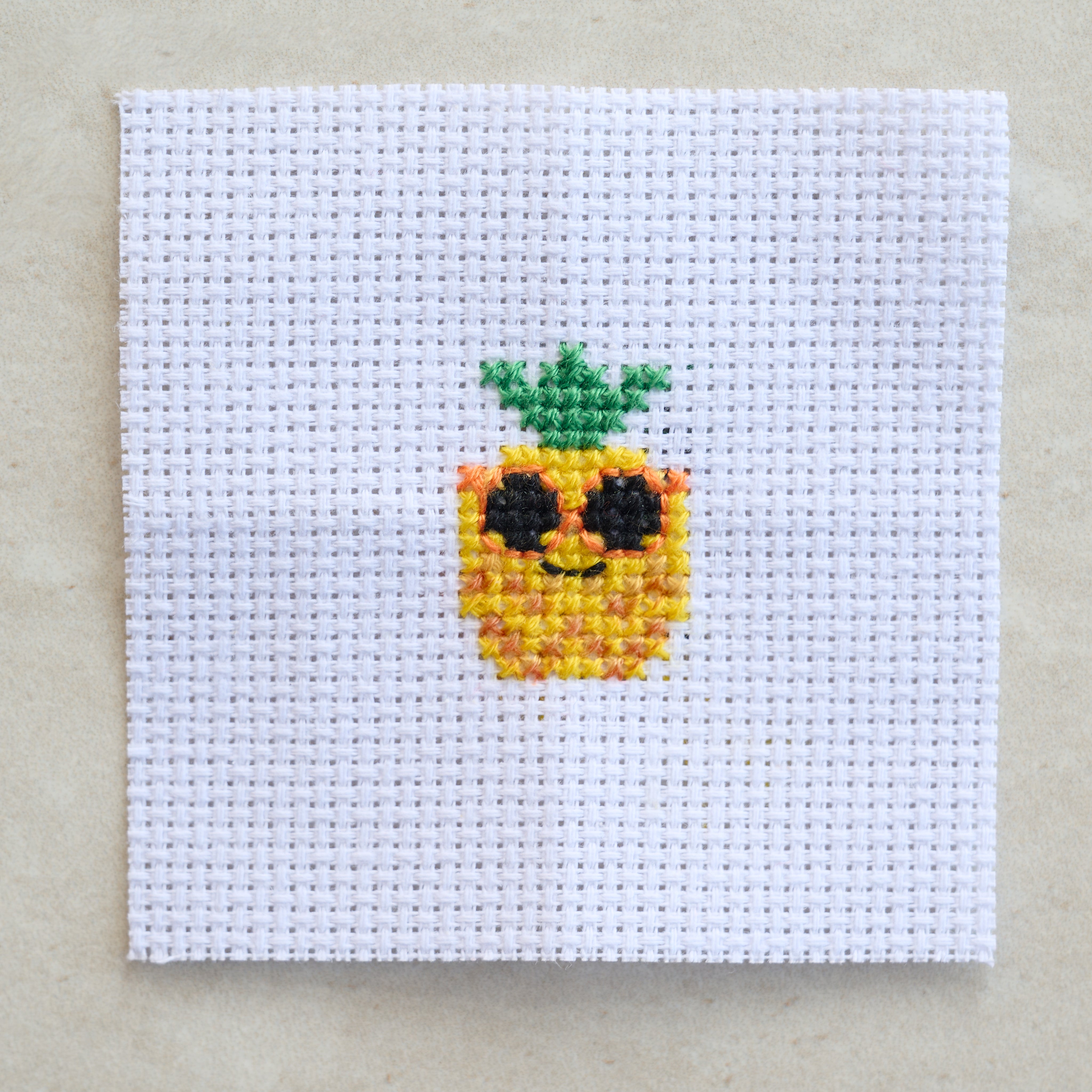 Kawaii Pineapple Cross Stitch Kit