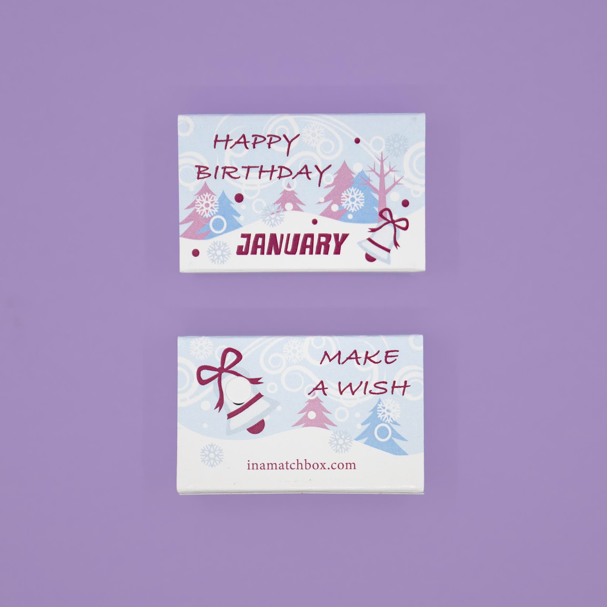 January Garnet Mindful Birthstone Gift In A Matchbox