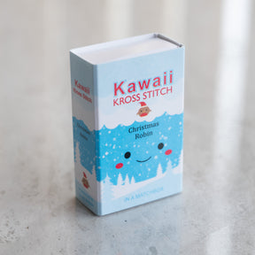 Kawaii Christmas Robin Mini Cross Stitch Kit