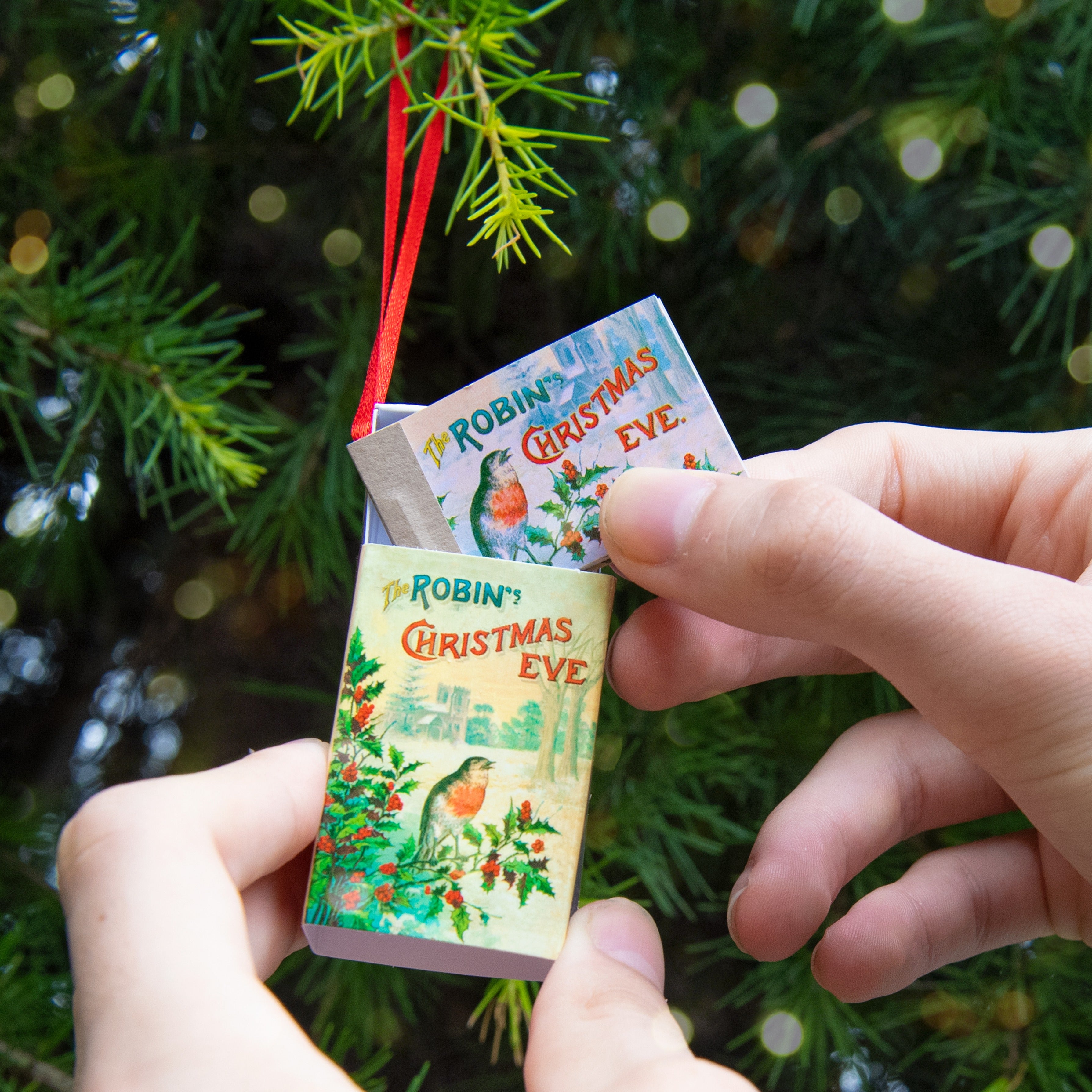 Tree Decoration Christmas Robin Victorian Poem