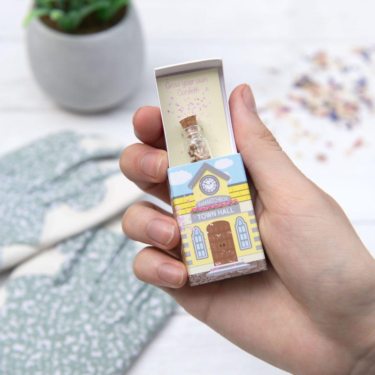 Grow Your Own Confetti Engagement Gift In A Matchbox
