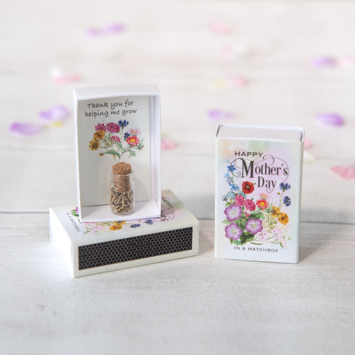 Happy Mother's Day Wildflower Seeds In A Matchbox