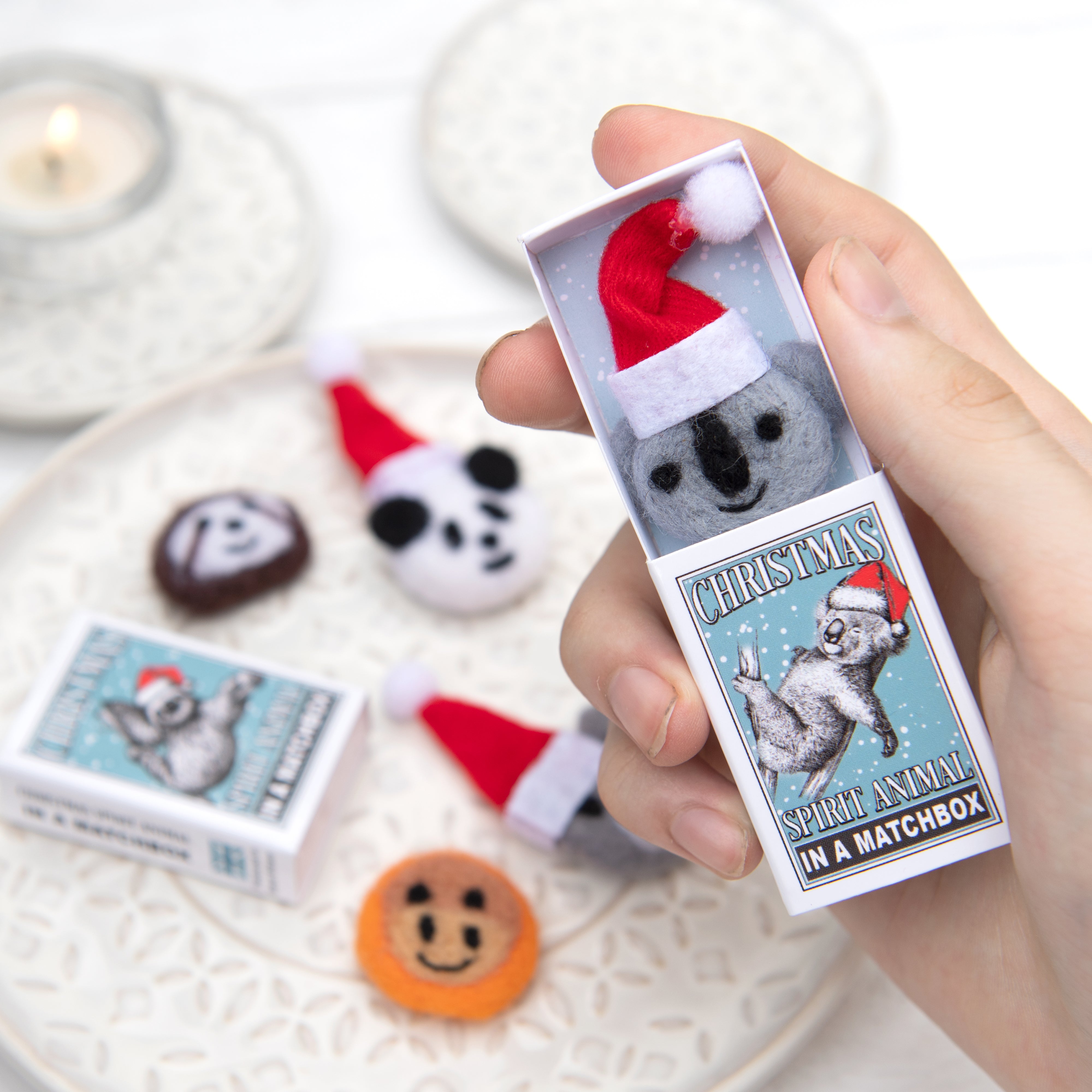 Koala Christmas Spirit Animal In A Matchbox