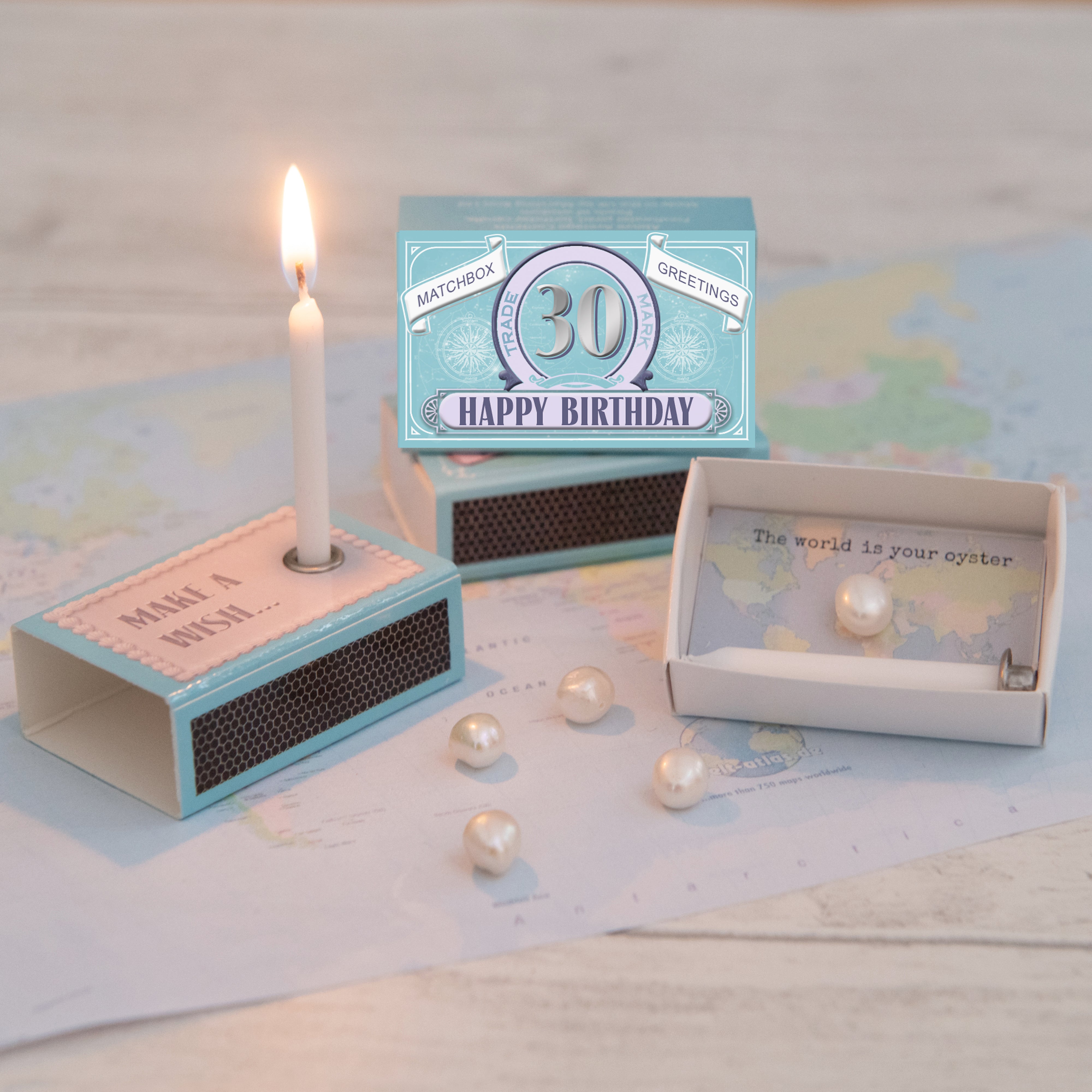 Happy Birthday Candle And Freshwater Pearl Gift