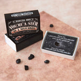 Meteorite With You're A Star Message In A Matchbox